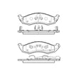Bendix E10905760 Disc Brake Pad Set Pad Set