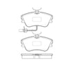 Bendix E10906381 Disc Brake Pad Set Pad Set