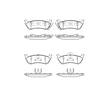 Bendix E10908750 Disc Brake Pad Set Pad Set