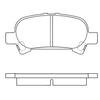 Bendix E11008280 Disc Brake Pad Set Pad Set