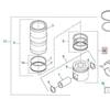 PAI 111852 Engine Piston Kit Engine Piston Kit - For Cummins X15 Series Engines