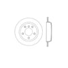 Bendix E12540095 Disc Brake Rotor Rotor