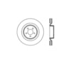 Bendix E12568068 Disc Brake Rotor Rotor