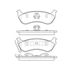 Bendix E11009640 Disc Brake Pad Set Pad Set