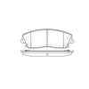 Bendix E11010560 Disc Brake Pad Set Pad Set