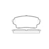 Bendix E11011050 Disc Brake Pad Set Pad Set