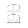 Bendix E11011250 Disc Brake Pad Set Pad Set