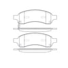 Bendix E11011691 Disc Brake Pad Set Pad Set