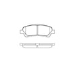Bendix E11013250 Disc Brake Pad Set Pad Set