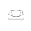 Bendix E11013770 Disc Brake Pad Set Pad Set