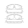 Bendix E11016110 Disc Brake Pad Set Pad Set