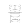 Bendix E11101540 Disc Brake Pad Set Pad Set
