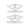 Bendix E11103240 Disc Brake Pad Set Pad Set