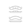 Bendix E11105570 Disc Brake Pad Set Pad Set