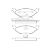 Bendix E11106620 Disc Brake Pad Set Pad Set