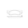 Bendix E11107020 Disc Brake Pad Set Pad Set