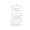 Bendix E11107460 Disc Brake Pad Set Pad Set