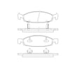 Bendix E11107900 Disc Brake Pad Set Pad Set