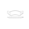 Bendix E11108970 Disc Brake Pad Set Pad Set