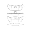 Bendix E11109520 Disc Brake Pad Set Pad Set