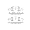 Bendix E11112780 Disc Brake Pad Set Pad Set