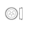 Bendix E12749031 Brake Drum Brake Drum