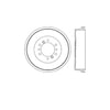 Bendix E12750020 Brake Drum Brake Drum
