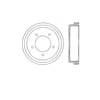 Bendix E12753019 Brake Drum Brake Drum