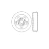 Bendix E12755006 Brake Drum Brake Drum