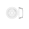 Bendix E12772028 Brake Drum Brake Drum