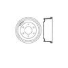 Bendix E12772038 Brake Drum Brake Drum
