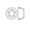 Bendix E12781008 Brake Drum Brake Drum