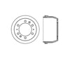 Bendix E12781012 Brake Drum Brake Drum