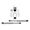 Fabtech FTS220512 Steering Damper Kit Dual Dirt Logic 2.25 Stainless Steel Steering Stabilizer Kit; Non-Reservoir; Opposing