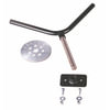 Fabtech FTT10001BK Spare Tire Carrier Spare Tire Mount Kit; Flat Spare Tire; Black;