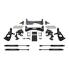 K1051M by FABTECH - Raised Torsion Suspension Lift System; w/Stealth Monotube Shocks; 6 in. Lift;