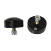 Energy Suspension 99116G Jounce Bumper Set Universal Bump Stop Set; Black; Button Head Style; H-1 in.; Dia. 2 in.; Incl. 2