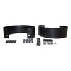 Crown 5355457K Bumper Guard Bumperette Kit; Rear; Black; Incl. Hardware; Pair;