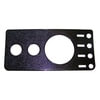 Crown 5457117NR Dashboard Panel Dash Overlay Panel; Center; Black; w/o Radio Cutout;