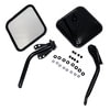 Crown 5462736K Door Mirror Kit Door Mirror And Arm Kit; Black; Mounts To Windshield Hinge;
