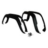 Crown 5AGK Fender Flare Set Fender Flare Kit; Incl. Hardware; Flat Black;