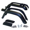 Crown 5AHK6 Fender Flare Set Fender Flare Kit; 6 Piece; Incl. Hardware;