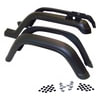 Crown 5AHK Fender Flare Set Fender Flare Kit; 4 Piece; Incl. Hardware;