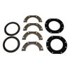 Crown J0908226 Steering Knuckle Seal Steering Knuckle Seal Kit; Front; Incl. 4 Retaining Plates/2 Felt Seals/2 Rubber Seals;