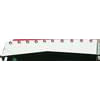 Aranda I-7019 Sun Visor Sun Visor - 13" x 8" Bowtie, Stainless Steel, With 10-2" Light Holes