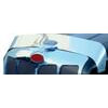 Aranda P-0074 Grille Screen Bug Shield - 6", Stainless Steel, With Oval Cutout, For Peterbilt 587