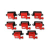 MSD 82648 Direct Ignition Coil Kit MSD Ignition Coil - GM LS Blaster Series - L-Series Truck Engine - Red - 8-Pack