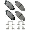 Akebono ACT1728 Disc Brake Pad Set ProACT Ultra Premium Ceramic Disc Brake Pad Kit