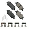 Akebono ACT1813 Disc Brake Pad Set ProACT Ultra Premium Ceramic Disc Brake Pad Kit