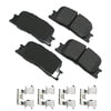 Akebono ACT885 Disc Brake Pad Set ProACT Ultra Premium Ceramic Disc Brake Pad Kit